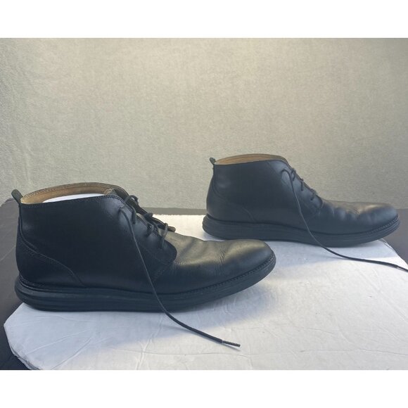 Cole Haan Men OriginalGrand Chukka Boots Premium Leather Black 11.5M,Lace Up main image 6